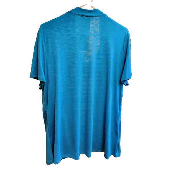 White Stag Fly Away Top Short Sleeves Lace Detailing Stripes Blue White XXL - Picture 7 of 11